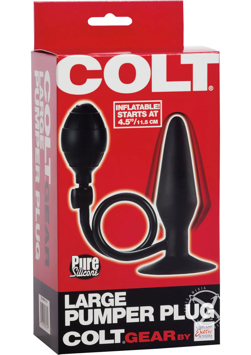 Colt Large Silicone Pumper Plug Inflatable Anal Plug - Image 4