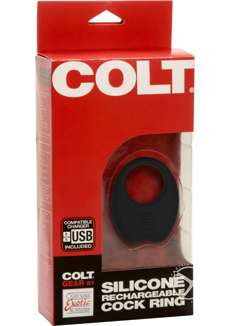 Colt Silicone Rechargeable Cock Ring With Powerful Vibration - Image 4