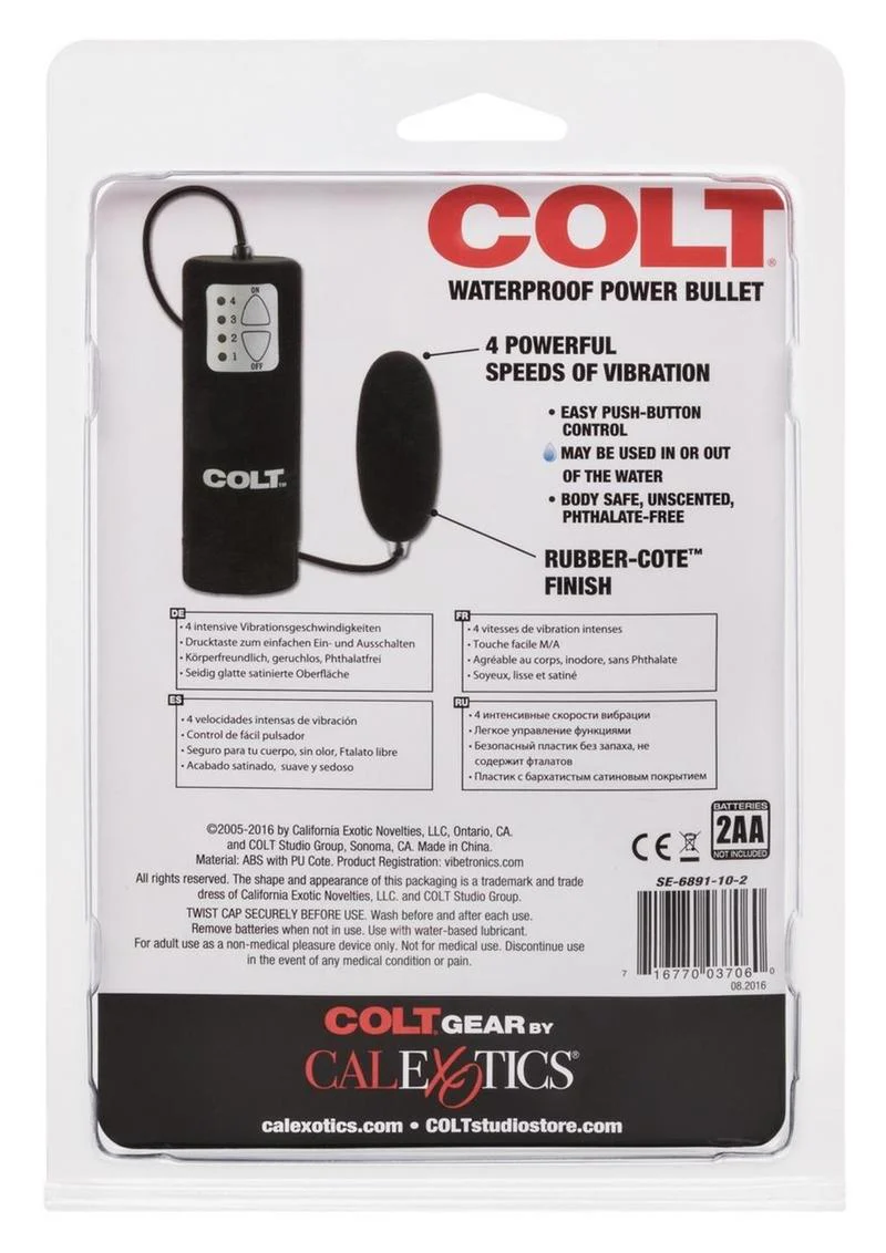 Colt Waterproof Power Bullet With Wired Remote Control - Image 2