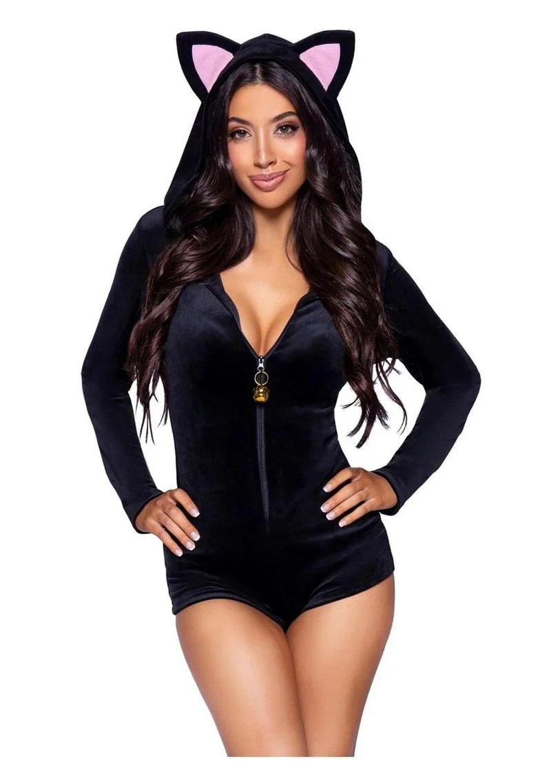 Comfy Cat Velvet Plush Romper - Image 5