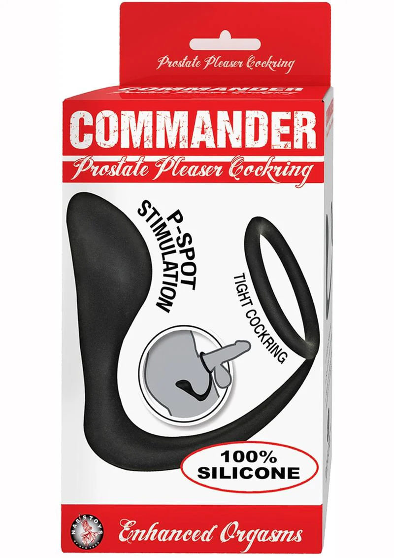 Commander Prostate Pleaser Comfortable Silicone Cock Ring - Image 2