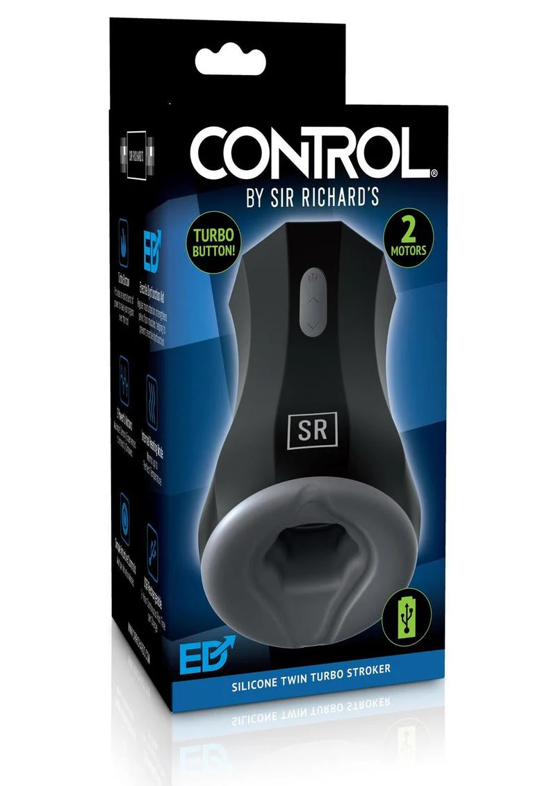 Control by Sir Richard's Silicone Twin Turbo Stroker - Image 3