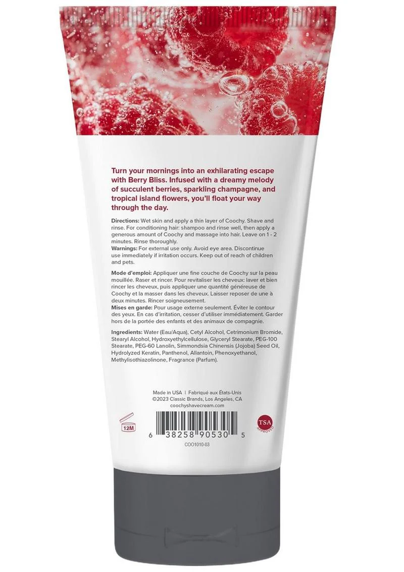 Coochy Berry Bliss Shave Cream Smooth And Moisturizing - Image 6