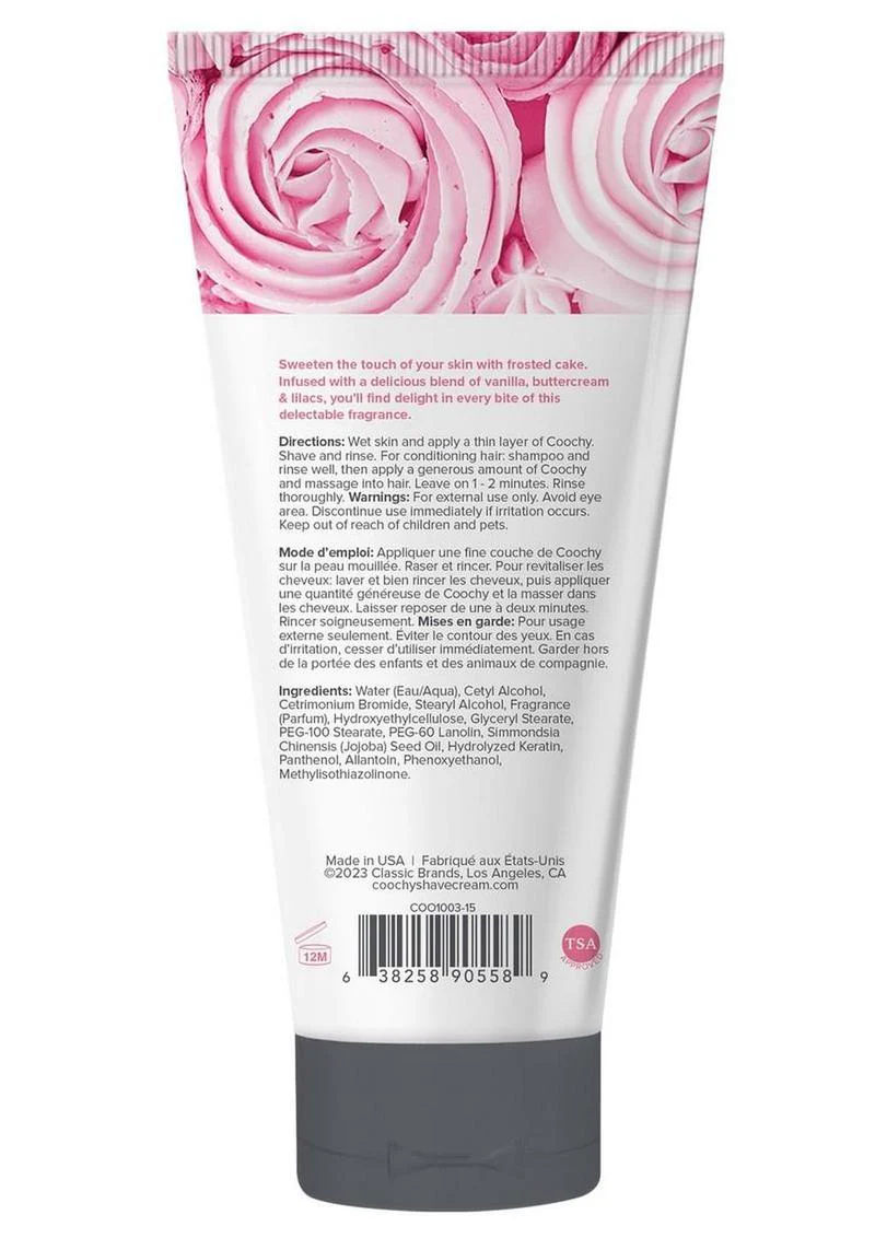 Coochy Frosted Cake Shave Cream Smooth And Moisturizing - Image 2