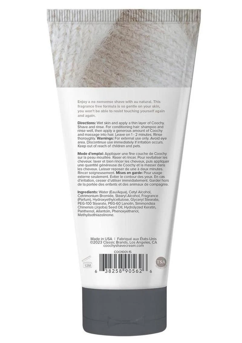 Coochy Oh So Smooth Shave Cream Au Natural Anti-Bump Formula - Image 2