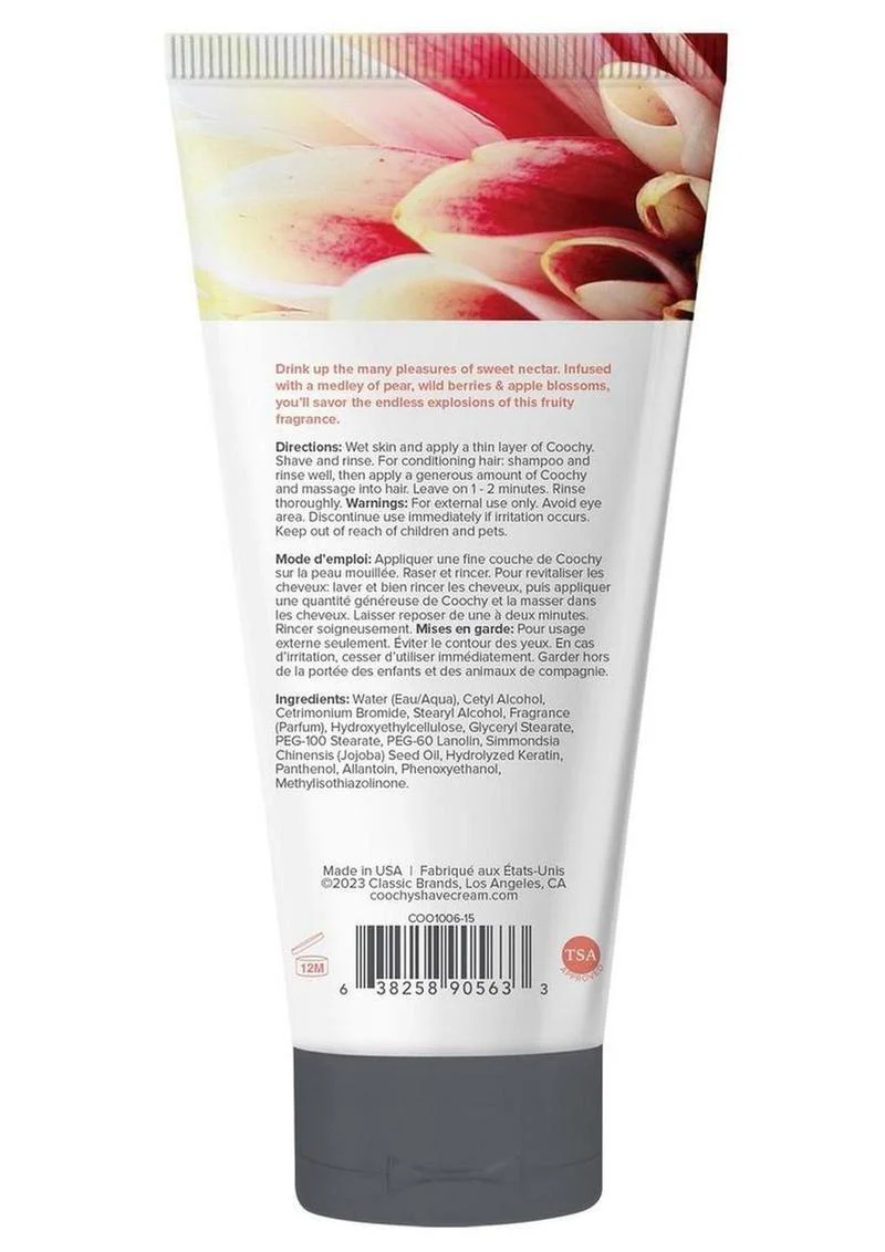 Coochy Shave Cream β Sweet Nectar 5oz Sampler Tube - Image 2