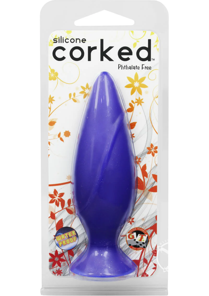 Corked Silicone Anal Plug Phthalate-Free Waterproof Ergonomic Design - Image 4