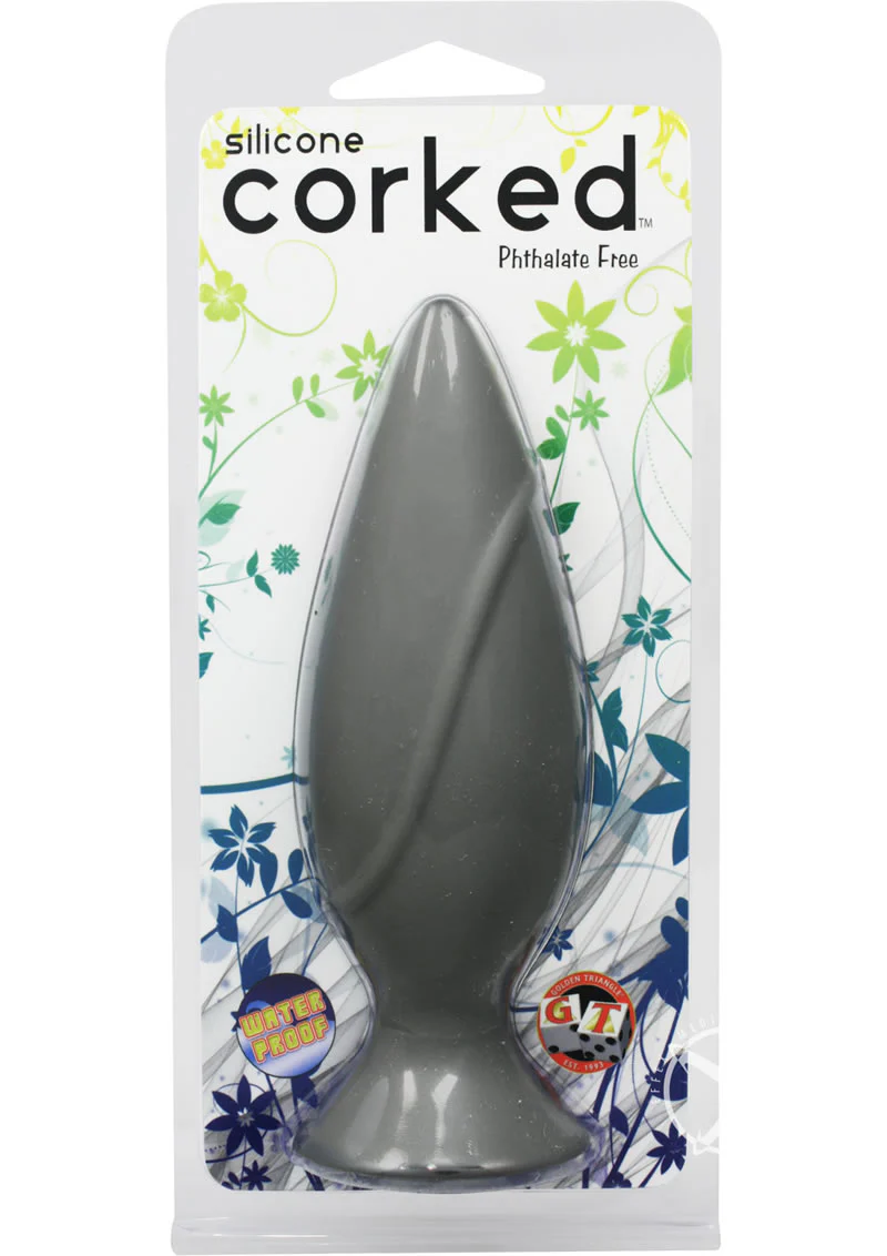Corked Silicone Anal Plug Phthalate-Free Waterproof Ergonomic Design - Image 6