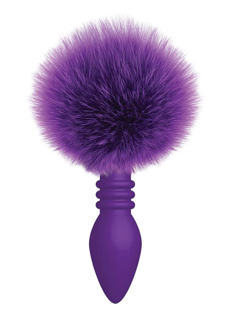 Cotton Tails Silicone Ribbed Bunny Tail Butt Plug - Image 2