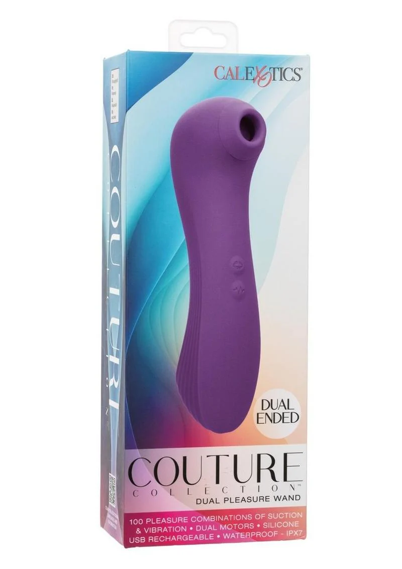 Couture Collection Dual Pleasure Wand Rechargeable Silicone Massager - Image 4