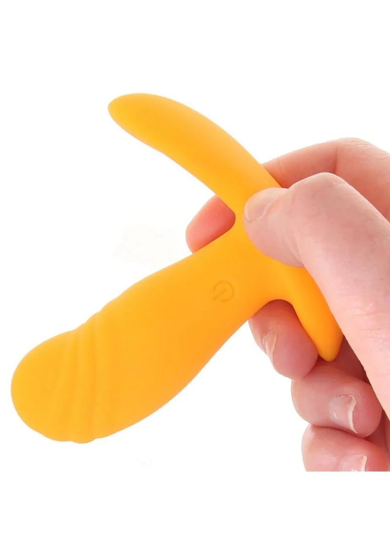 Creamsicle  Silicone Rechargeable Wearable Remote Control Vibrators - Image 3