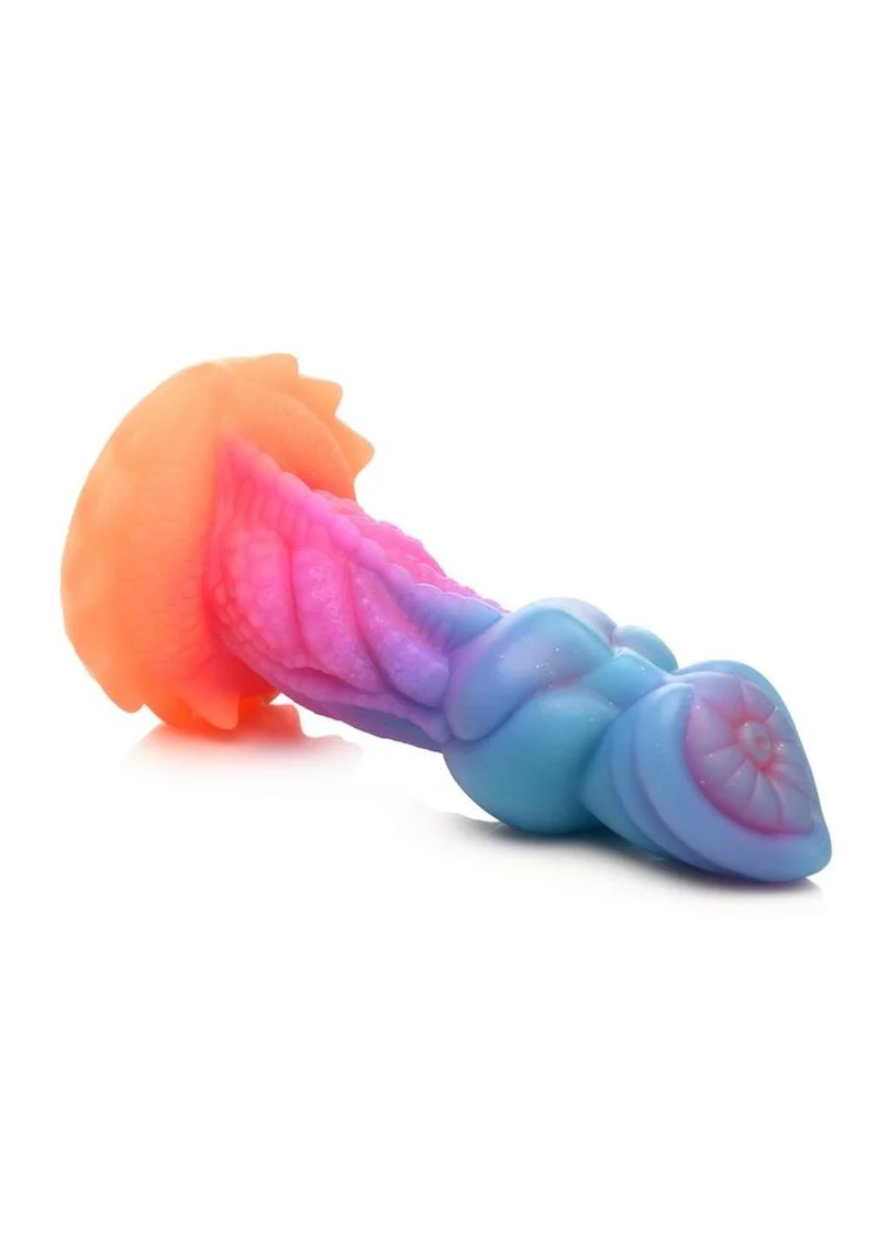 Creature Cocks Aqua-Cock Glow in the Dark Silicone Dildo - Image 2