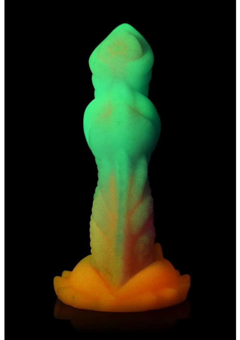 Creature Cocks Aqua-Cock Glow in the Dark Silicone Dildo - Image 3