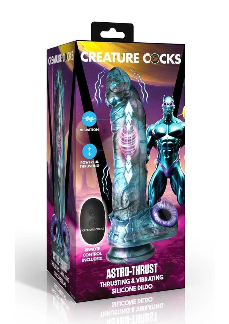 Creature Cocks Astro Thrust Vibrating Silicone Dildo - Image 5