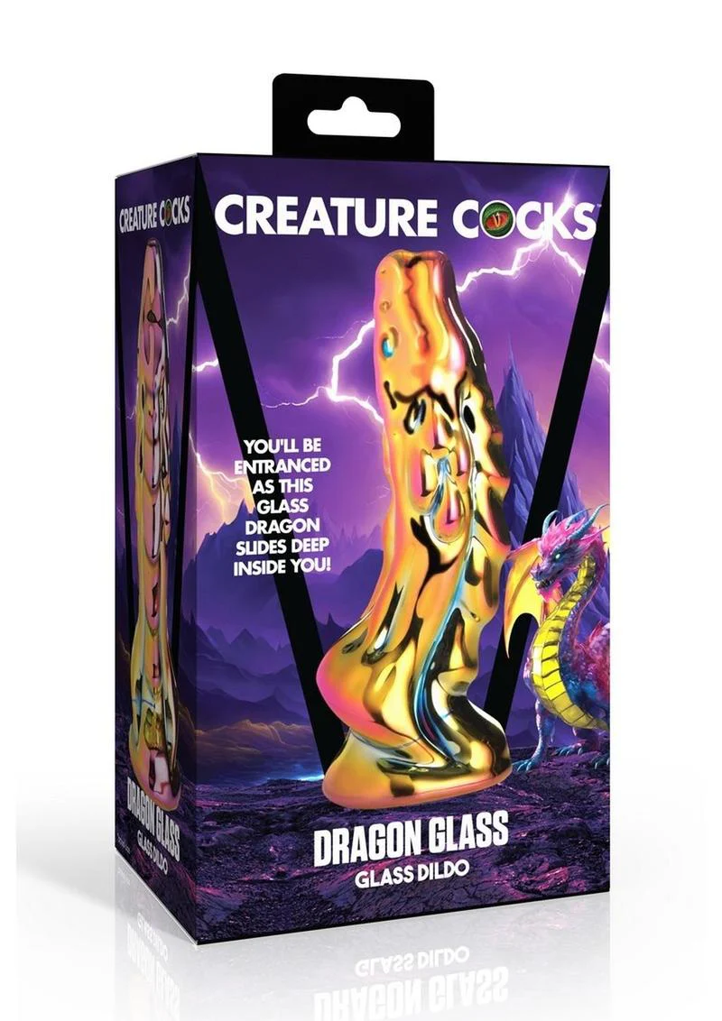 Creature Cocks Dragon Easy to Clean Glass Dildo - Image 4