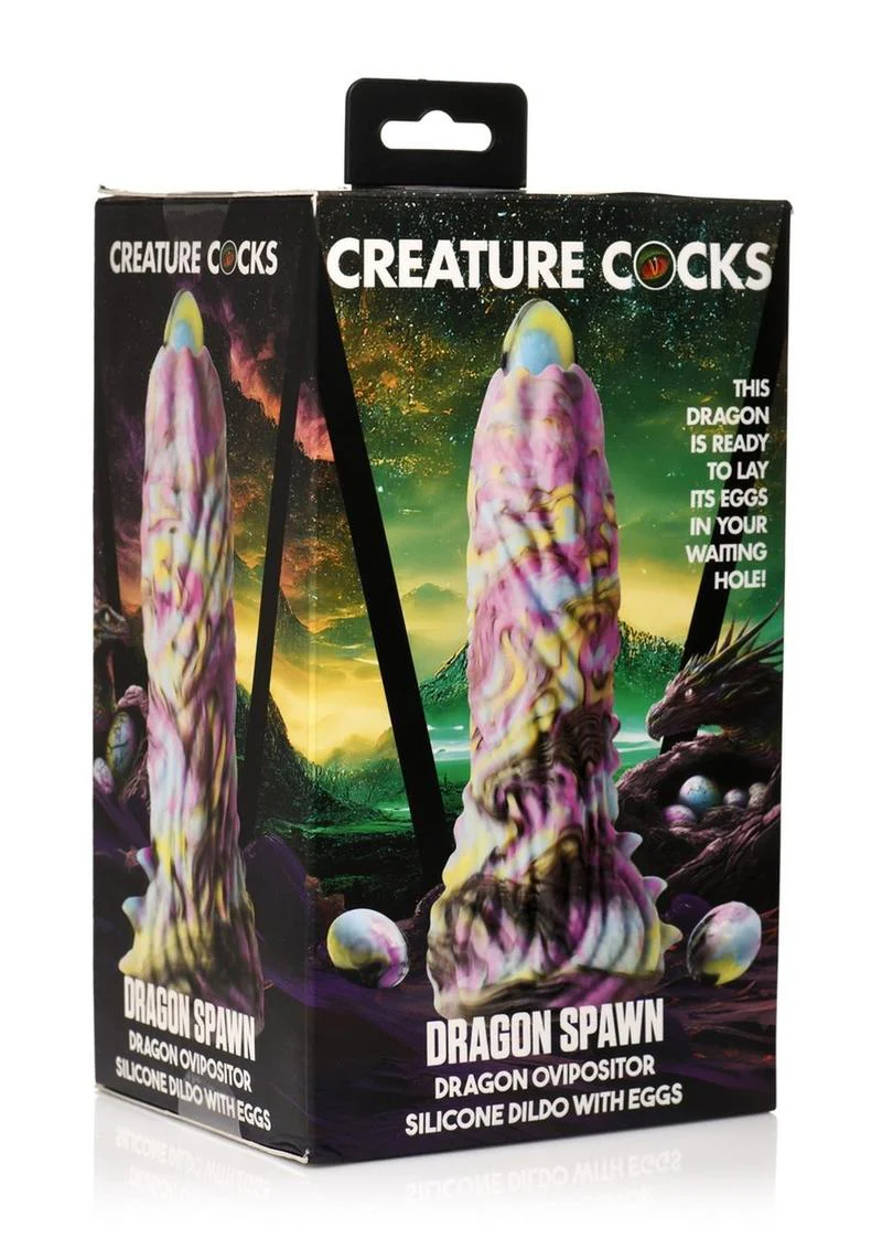 Creature Cocks Dragon Spawn Silicone Dildo With Eggs - Image 4