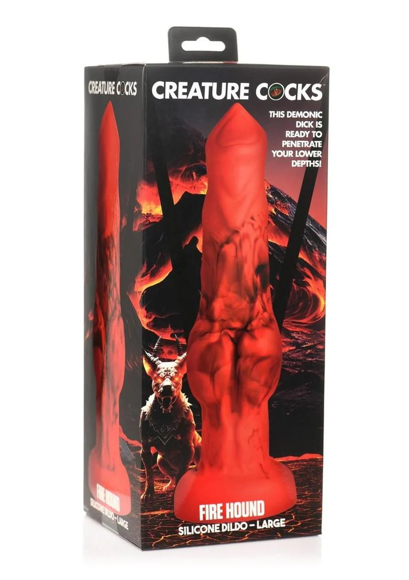 Creature Cocks Fire Hound Silicone Ideal Dildo - Image 11