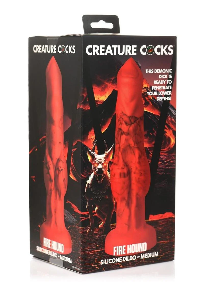 Creature Cocks Fire Hound Silicone Ideal Dildo - Image 12