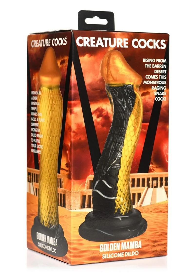 Creature Cocks Golden Mamba Silicone Dildo - Image 4