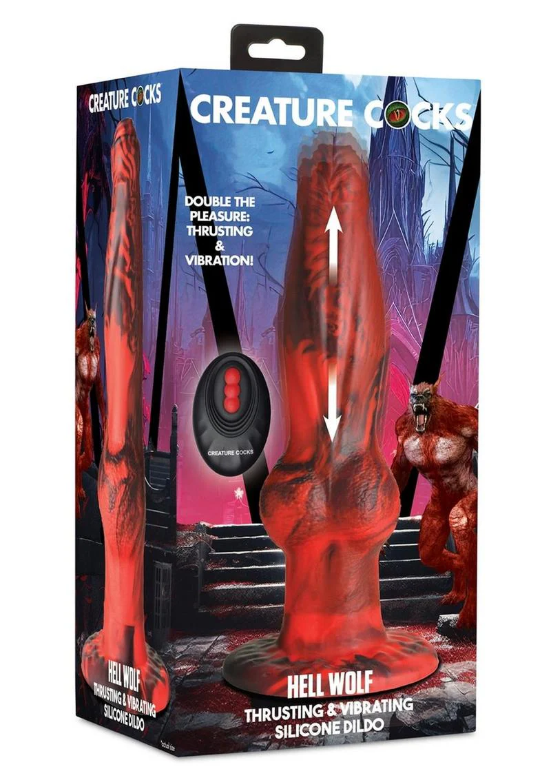 Creature Cocks Hell Wolf Thrusting And Vibrating Silicone Dildo - Image 5