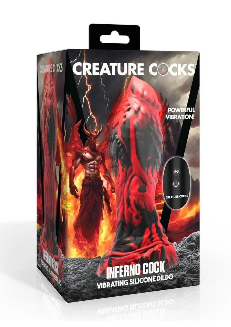 Creature Cocks Inferno Cock Vibrating Silicone Dildo - Image 4