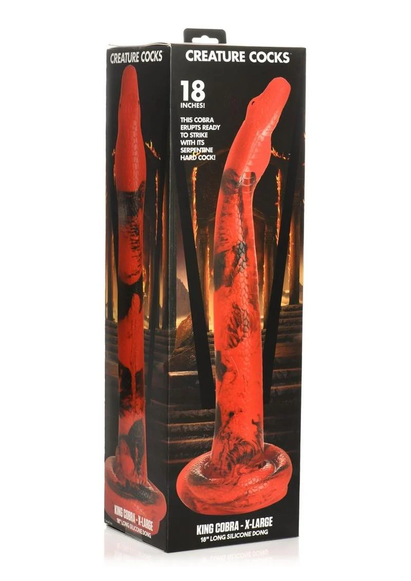 Creature Cocks King Cobra 18" Long Silicone Dildo - Serpentine Pleasure - Image 7