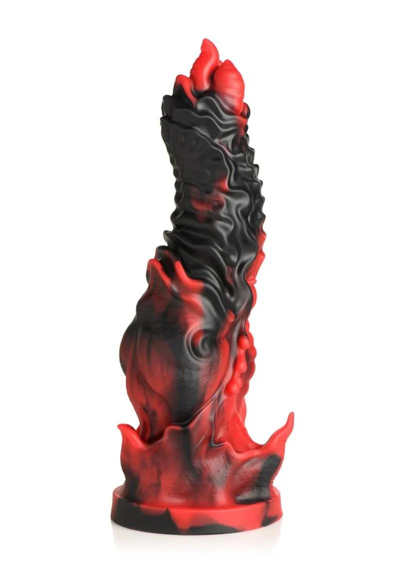 Creature Cocks Mephisto Silicone Dildo Demonic Red And Black Design - Image 2