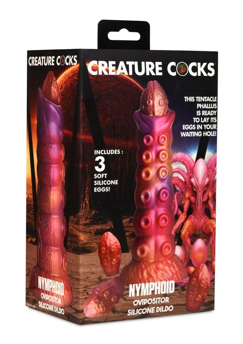 Creature Cocks Nymphoid Ovipositor Dildo Soft Silicone Eggs - Image 4