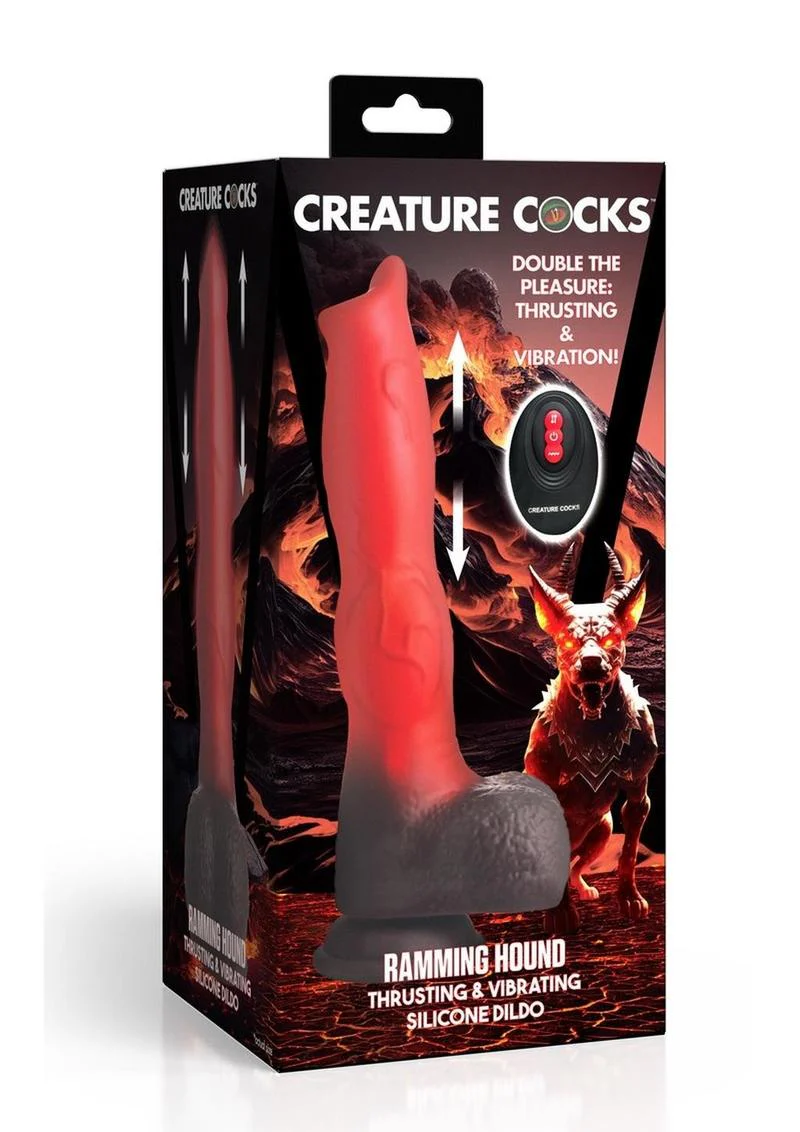 Creature Cocks Ramming Hound Thrust And Vibrating Silicone Dildo - Image 4