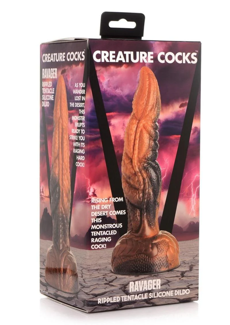Creature Cocks Ravager Rippled Tentacle Silicone Dildo - Image 4