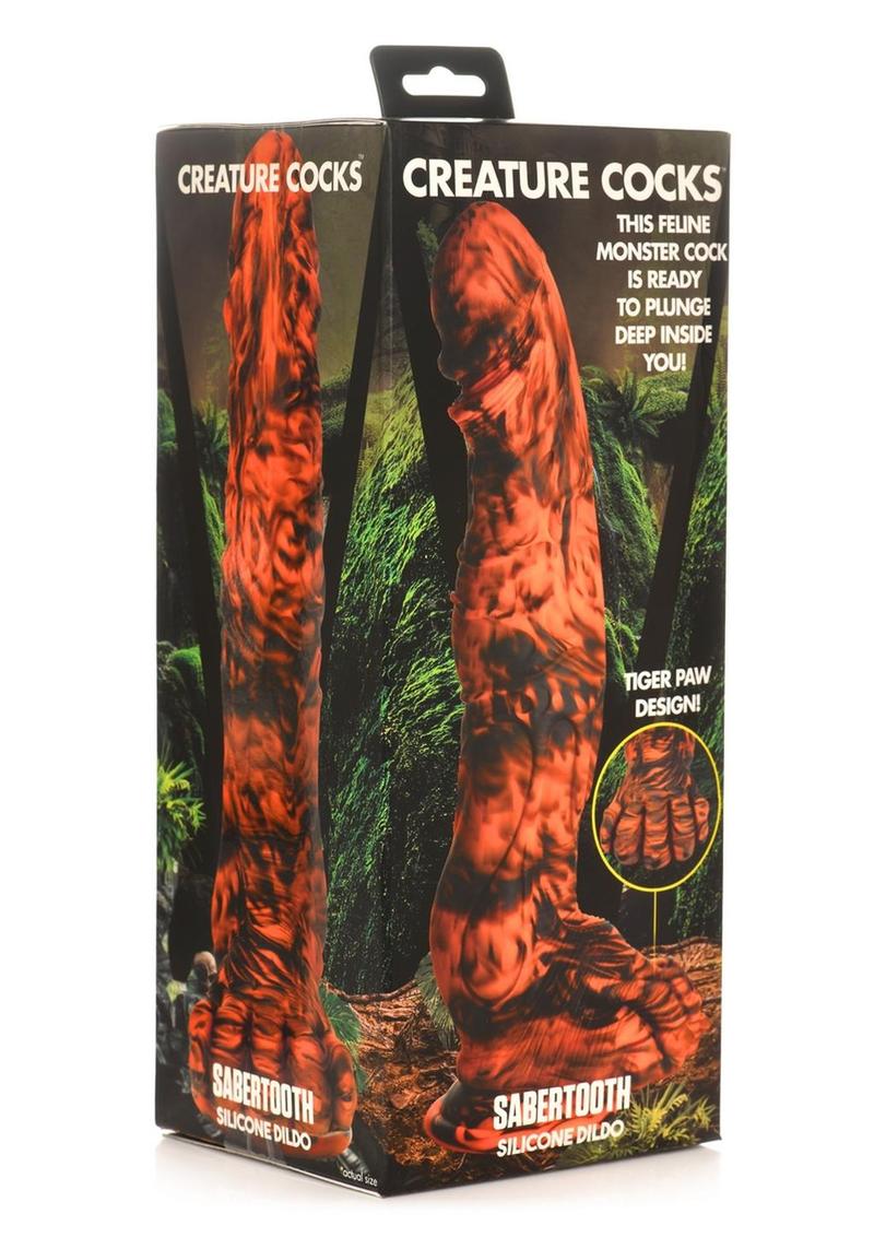 Creature Cocks Sabretooth Silicone Dildo Tiger Paw Design - Image 4