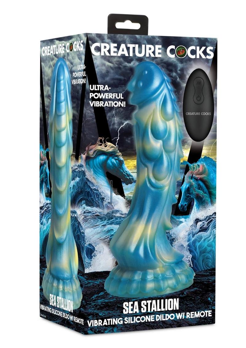 Creature Cocks Sea Stallion Silicone Dildo With Remote - Image 4
