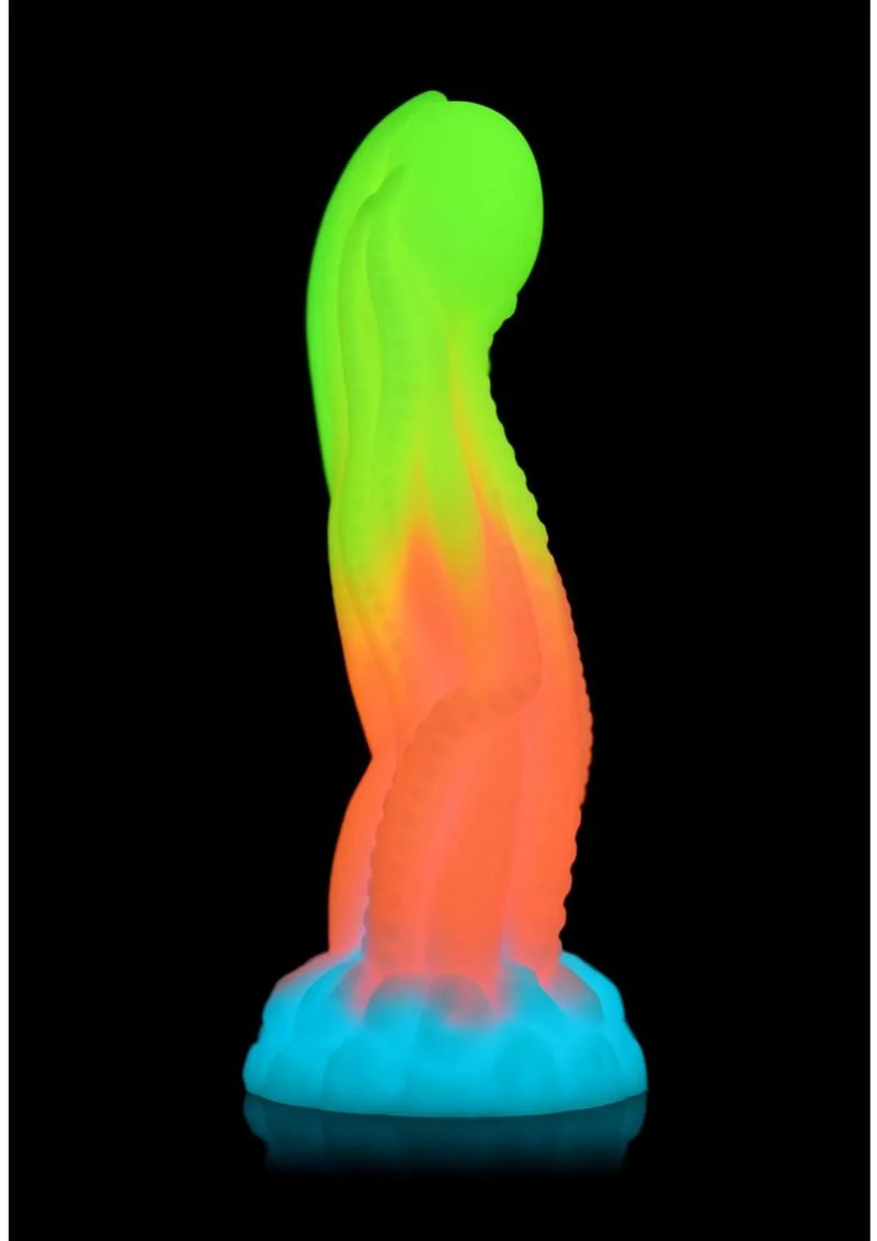 Creature Cocks Tenta-Glow Glow in the Dark Silicone Dildo - Image 3