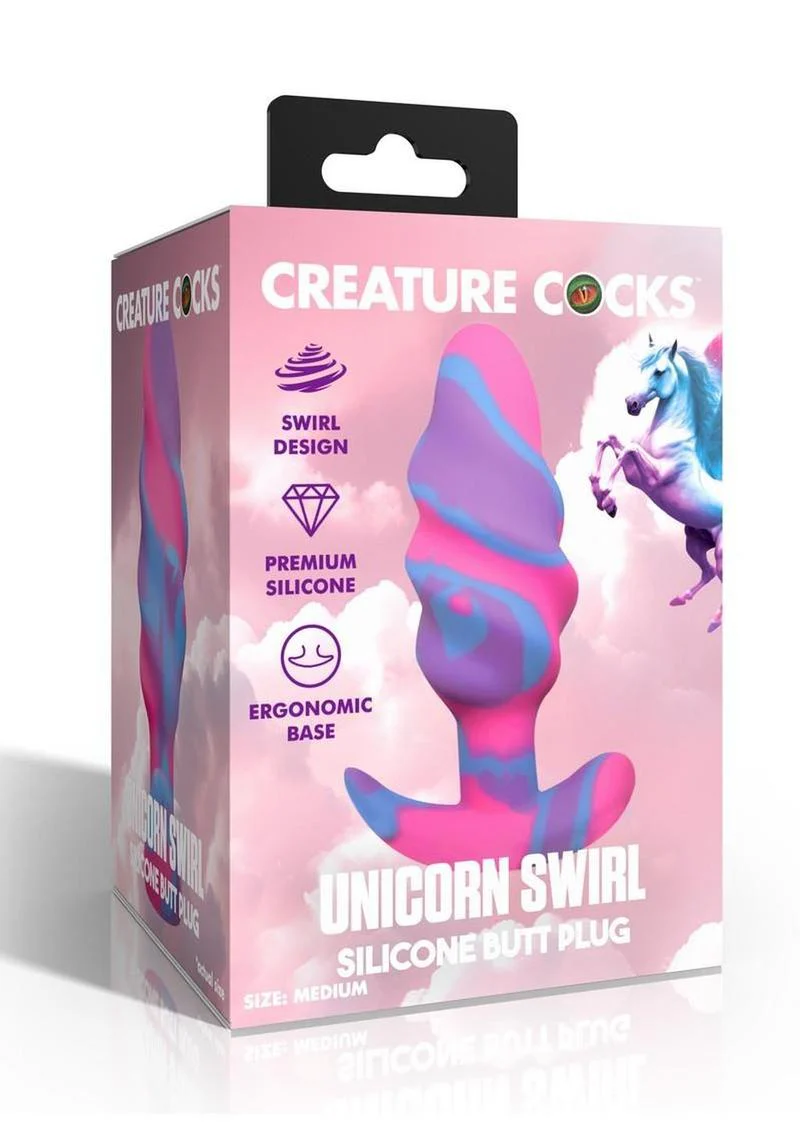 Creature Cocks Unicorn Swirl Butt Plug - Image 11