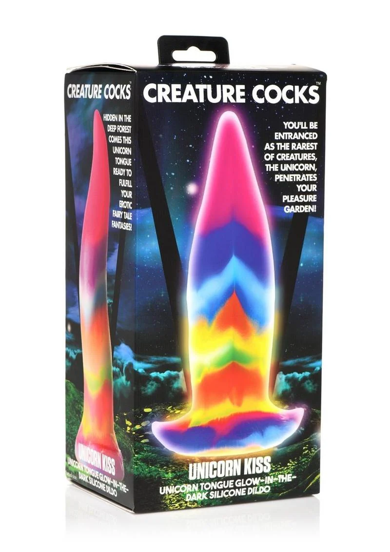 Creature Cocks Unicorn Tongue Glow In The Dark Dildo - Image 4