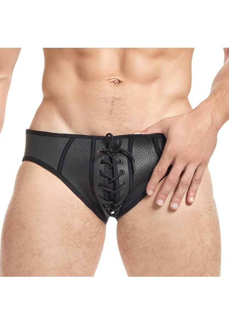 Cruze Men's Low Rise Neoprene Lace Up Jock Sporty Edge Meets - Image 3