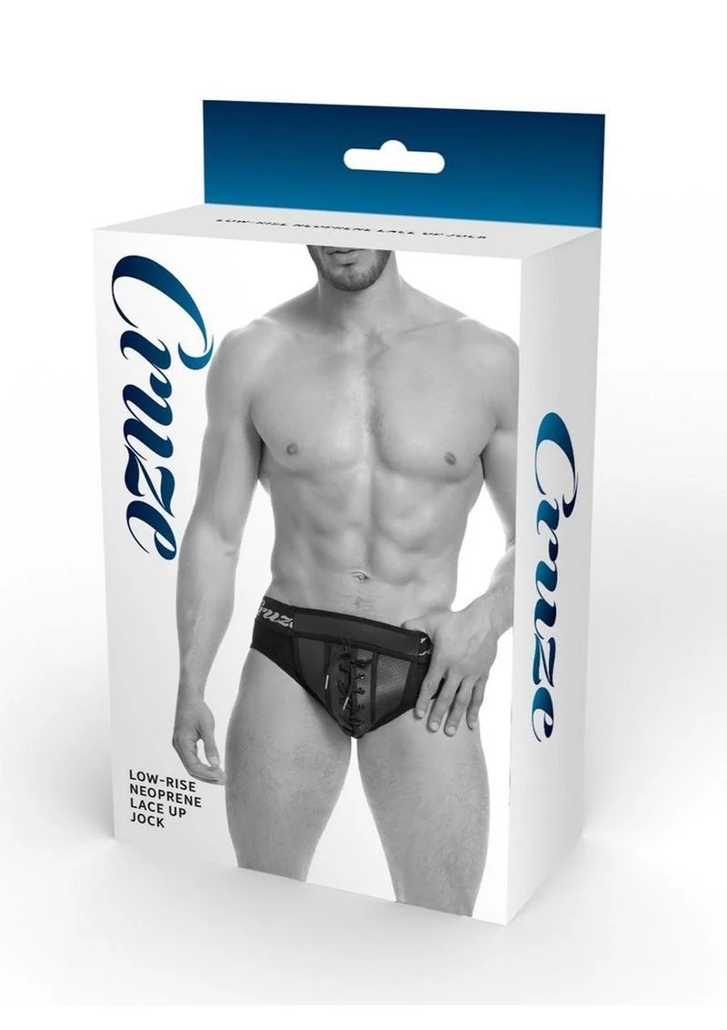 Cruze Men's Low Rise Neoprene Lace Up Jock Sporty Edge Meets - Image 4