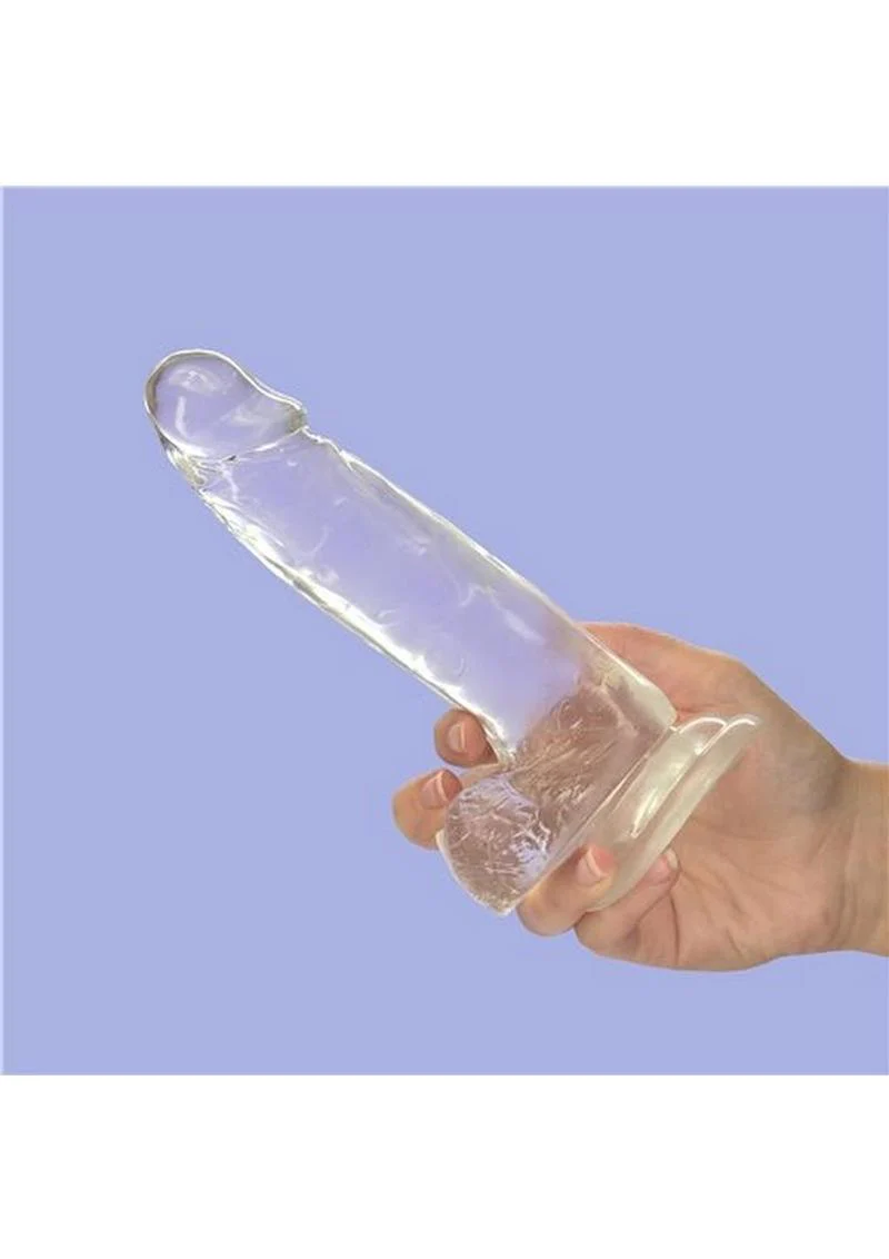 Crystal Addiction Clear Dildo With Balls - Image 8