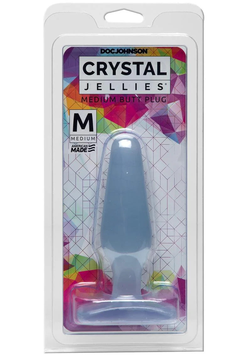 Crystal Jellies Butt Plug Clear Silicone - Image 8