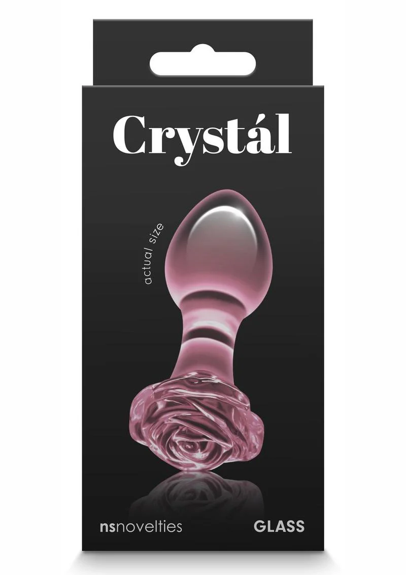 Crystal Premium Glass Rose Probe Elegant Anal Plug - Image 10