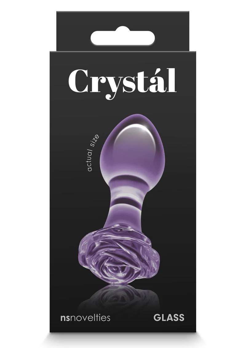 Crystal Premium Glass Rose Probe Elegant Anal Plug - Image 11
