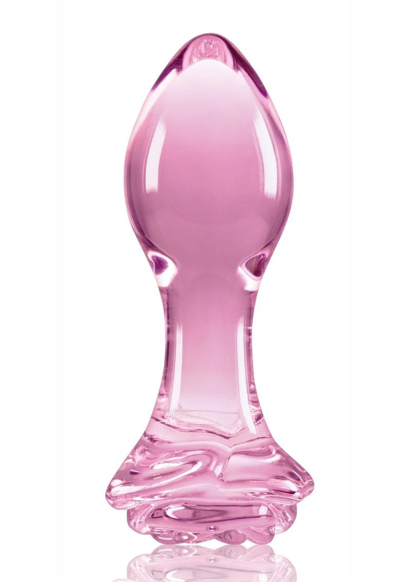 Crystal Premium Glass Rose Probe Elegant Anal Plug - Image 3