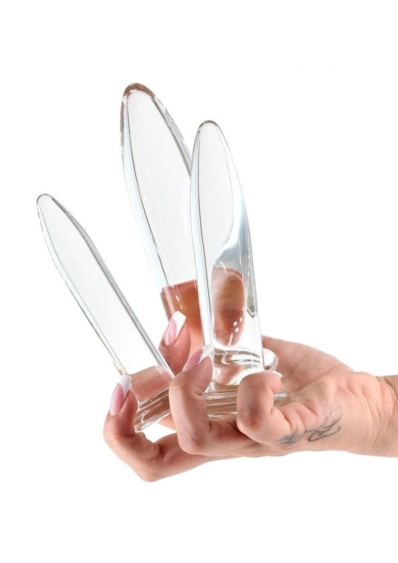 Crystal Trainer Kit Premium Glass Anal Plug Set - Image 2