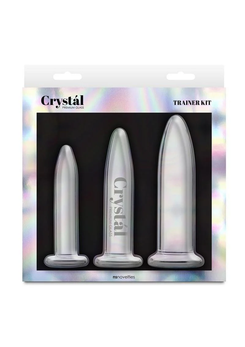 Crystal Trainer Kit Premium Glass Anal Plug Set - Image 3
