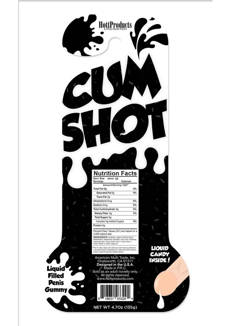 Cum Shot Liquid Candy-Filled Gummy Pecker Fun Novelty Candy - Image 3