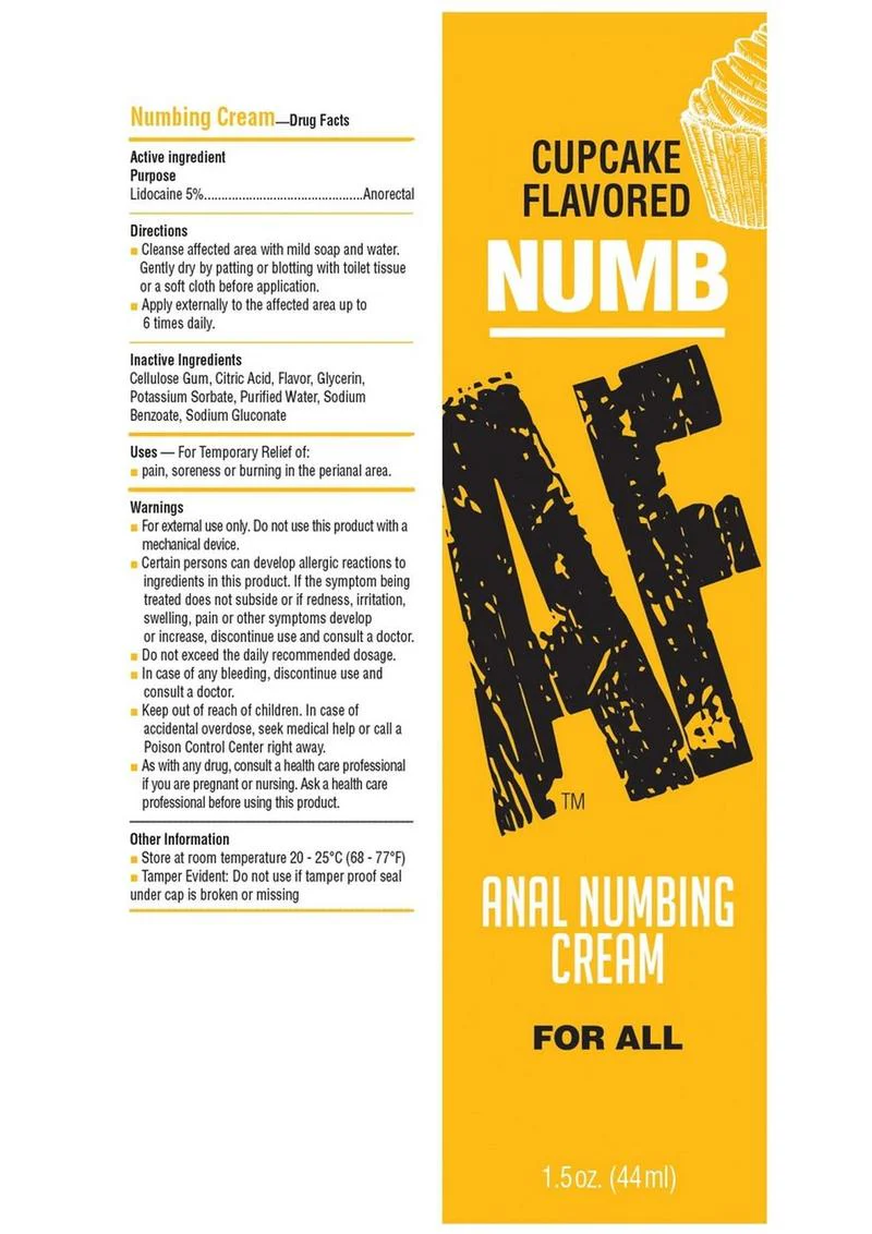 Cupcake Numb AF Anal Numbing Cream for Enhanced Comfort - Image 2