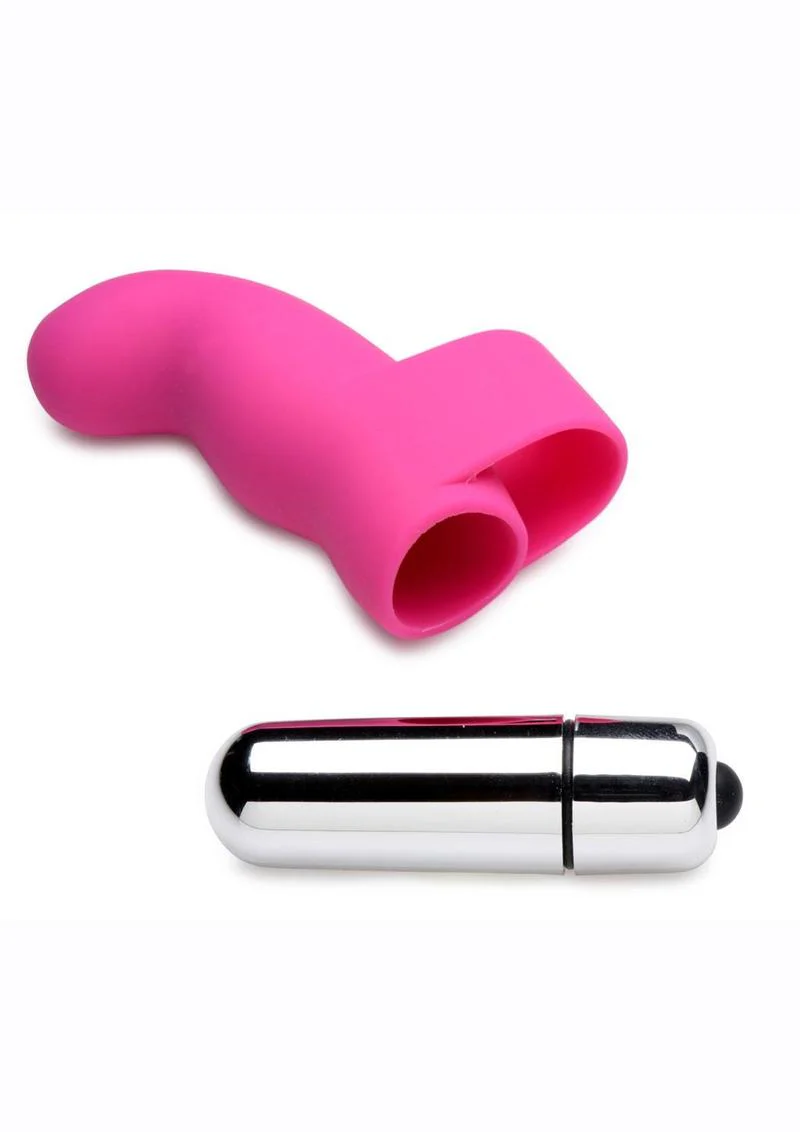 Curve Toys G-Spot Targeted  Silicone Finger Vibe - Image 2