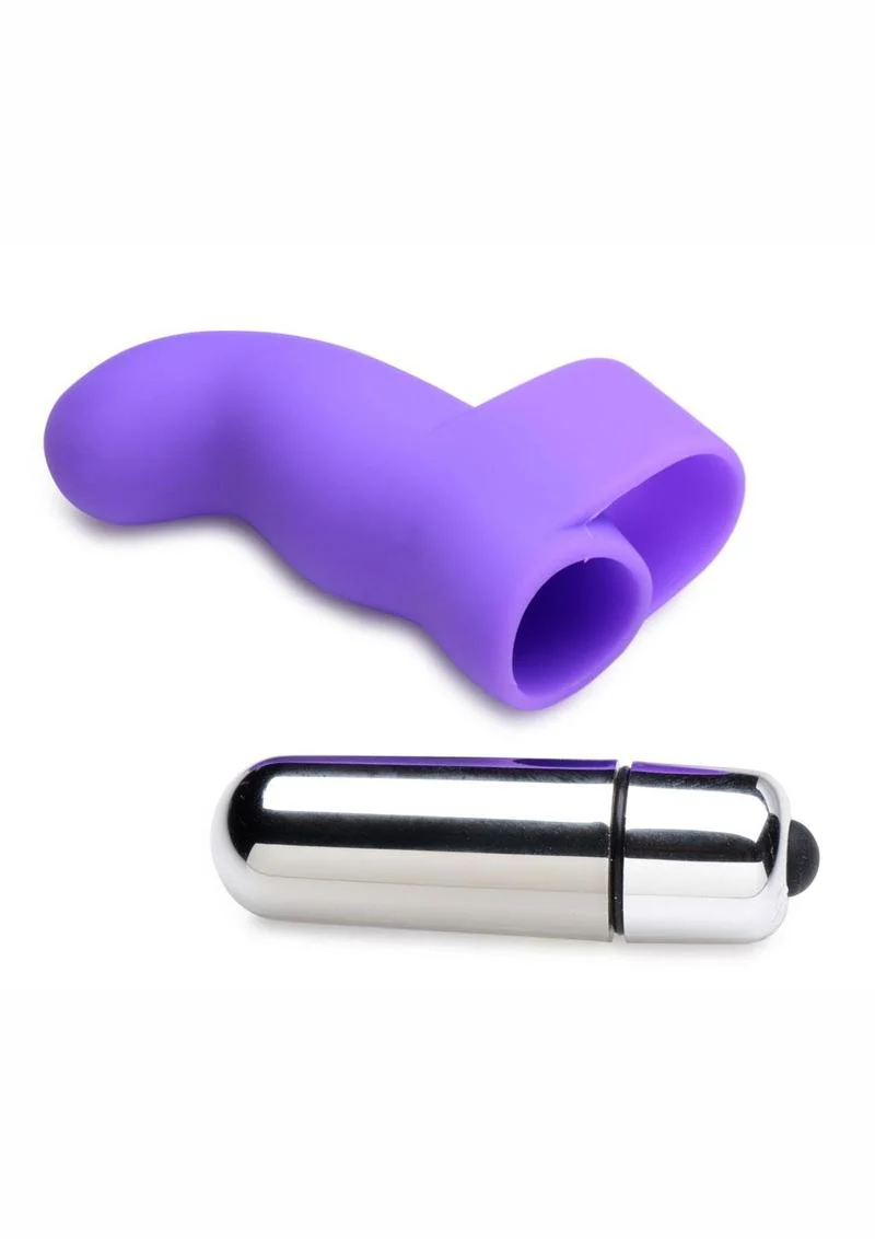 Curve Toys G-Spot Targeted  Silicone Finger Vibe - Image 4