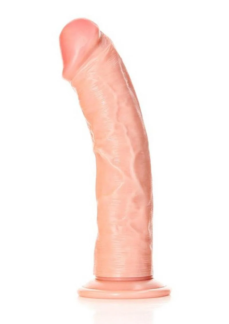 Curved Realistic Dildo with Suction Cup By Realrock - Image 14