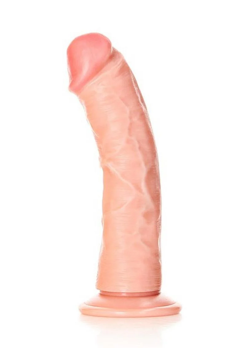 Curved Realistic Dildo with Suction Cup By Realrock - Image 8
